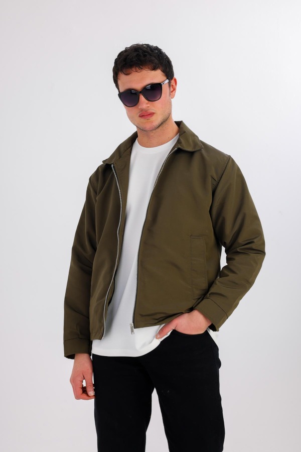 FLECTO Su ve Yağmur Geçirmez Yağmurluk - Haki - Decas (1)