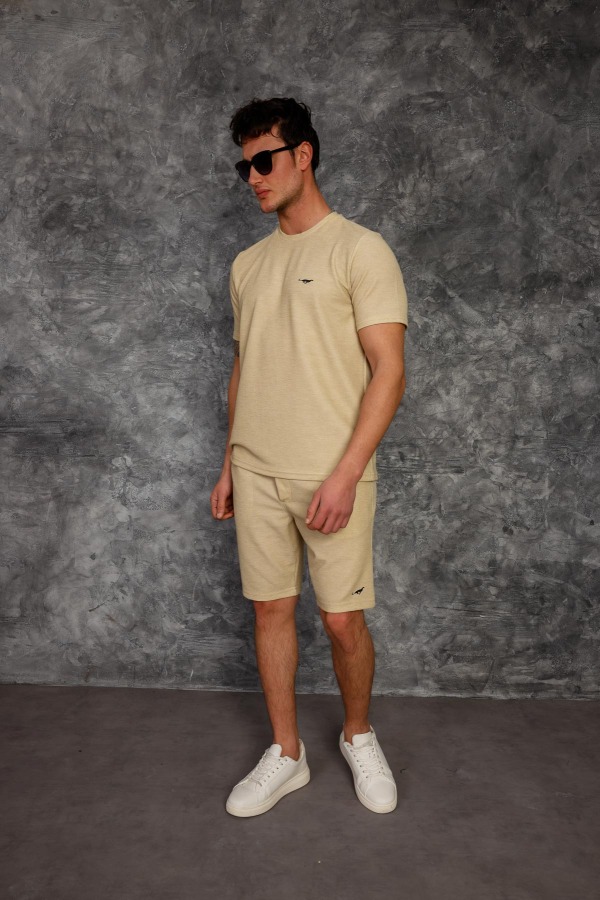 Lignis Şort Takım - Bej - Decas (1)