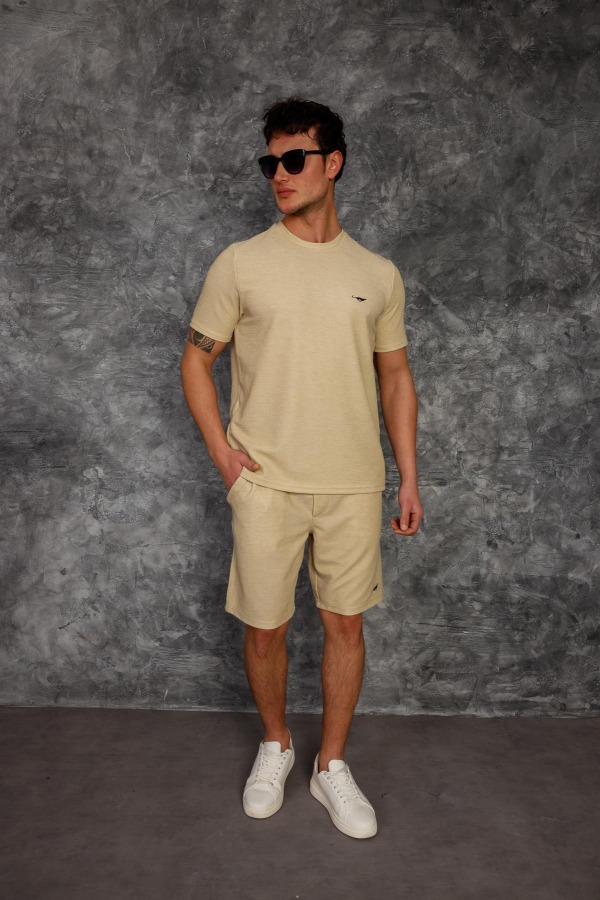 Lignis Şort Takım - Bej - Decas