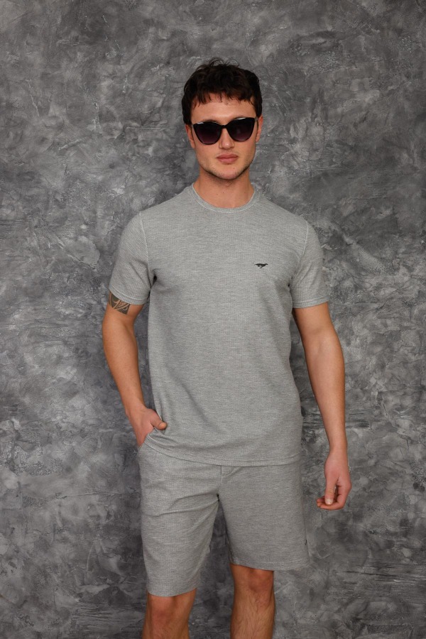 Lignis Şort Takım - Gri - Decas (1)