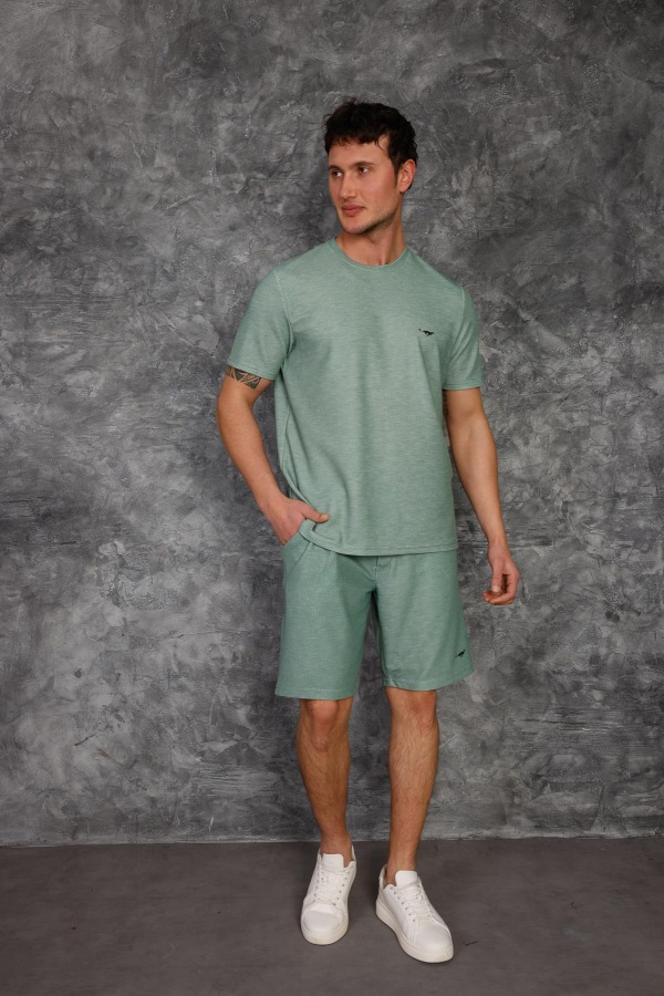 Lignis Şort Takım - Mint Yeşili - Decas