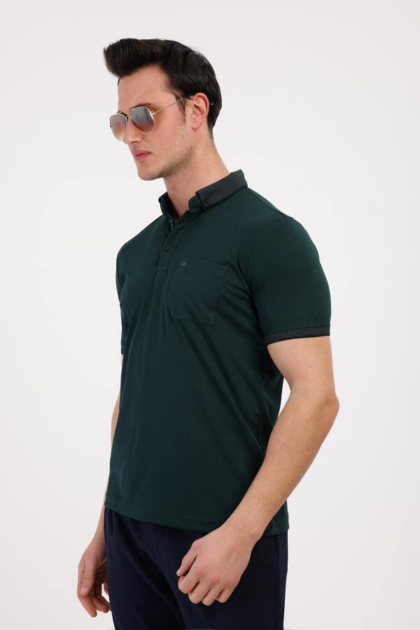 MAGNUS Polo Yaka Pamuklu Tişört - Yeşil - Decas (1)