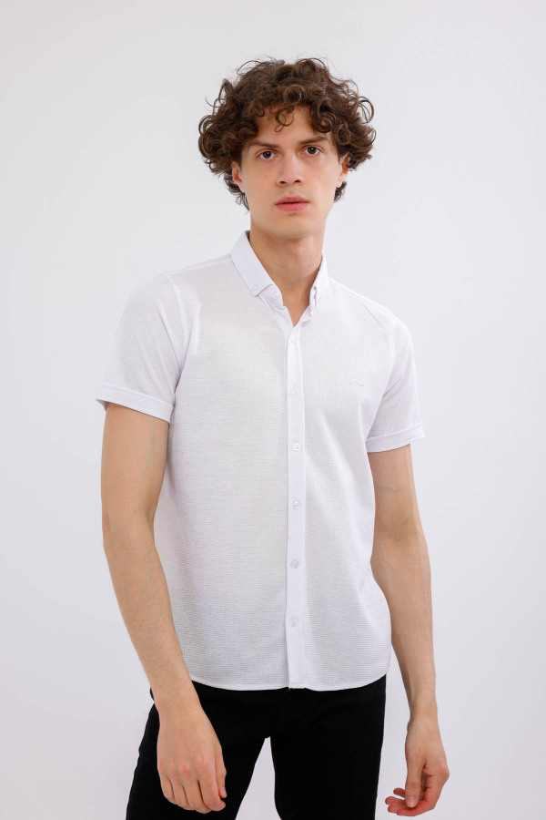 MARINUS Kısa Kollu Gömlek - Beyaz - Decas