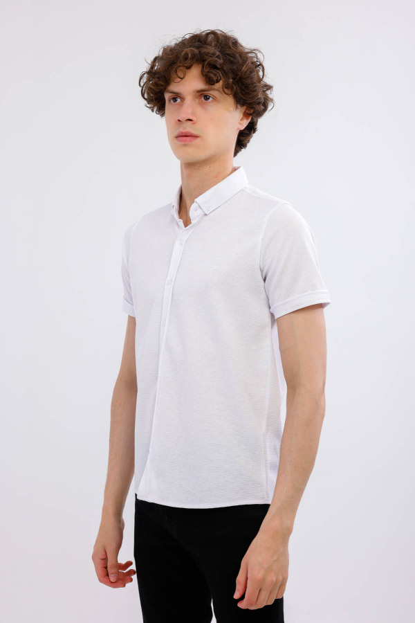 MARINUS Kısa Kollu Gömlek - Beyaz - Decas (1)