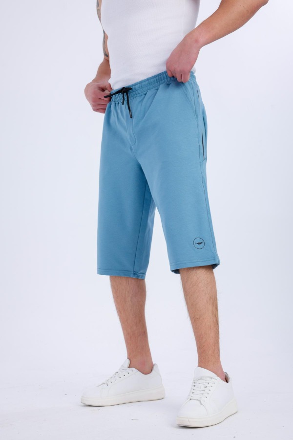 MOTIO Cepli Kapri Şort - Açık Mavi - Decas (1)