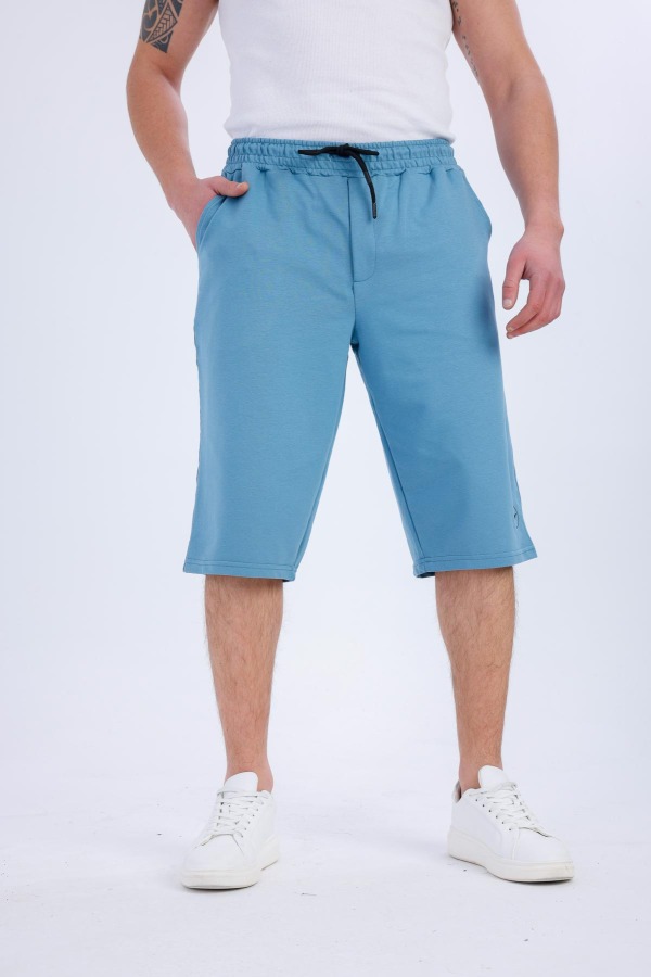 MOTIO Cepli Kapri Şort - Açık Mavi - Decas