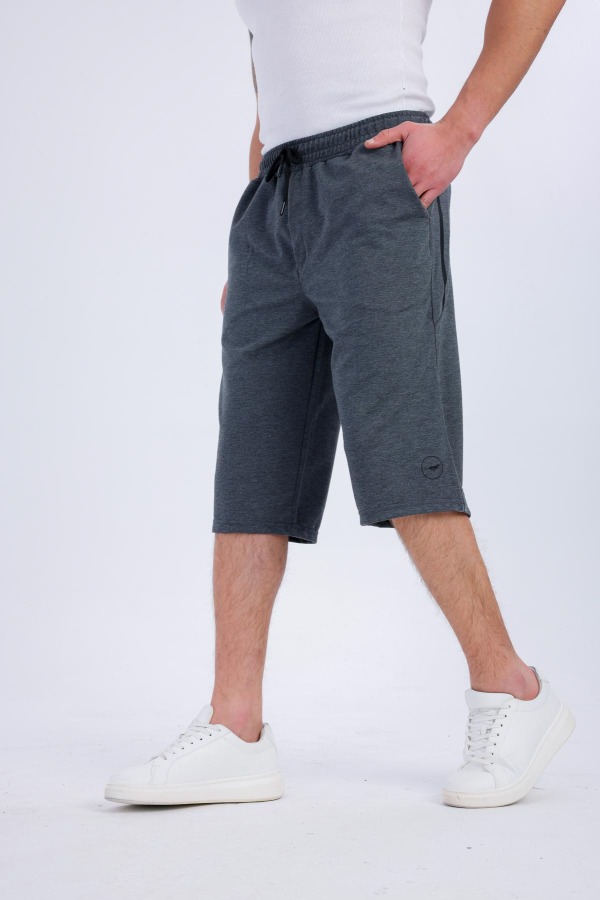 MOTIO Cepli Kapri Şort - Antrasit - Decas (1)