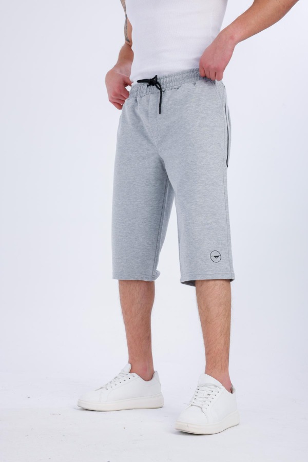 MOTIO Cepli Kapri Şort - Gri - Decas (1)