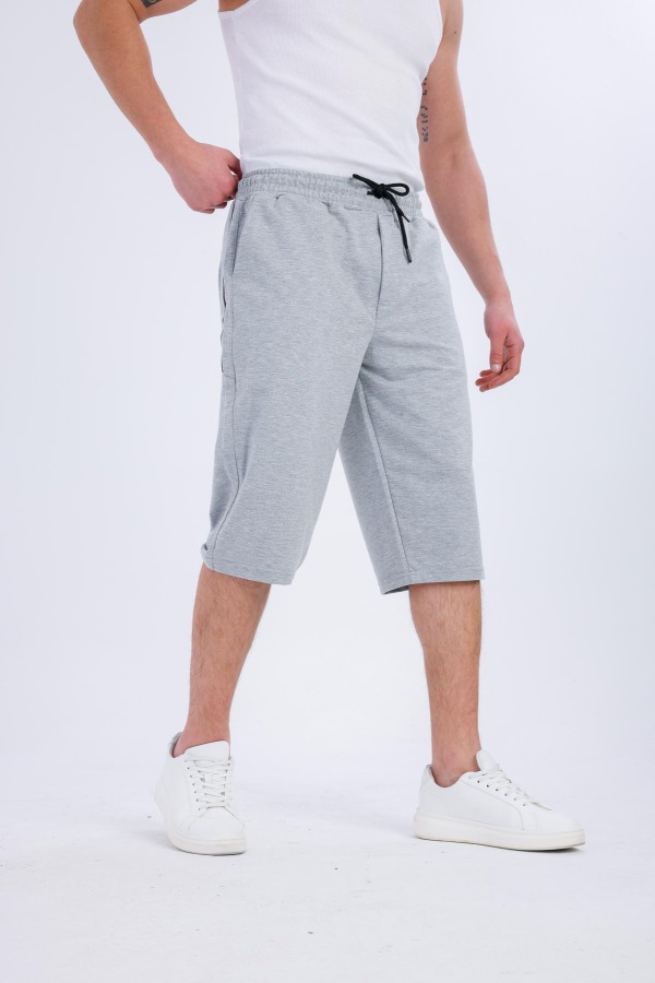 MOTIO Cepli Kapri Şort - Gri - Decas