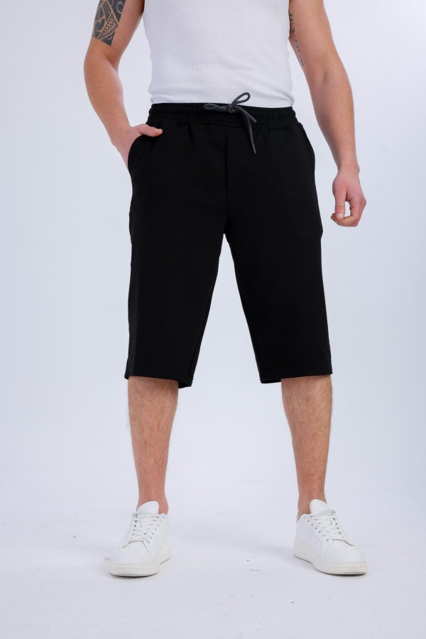 MOTIO Cepli Kapri Şort - Siyah - Decas