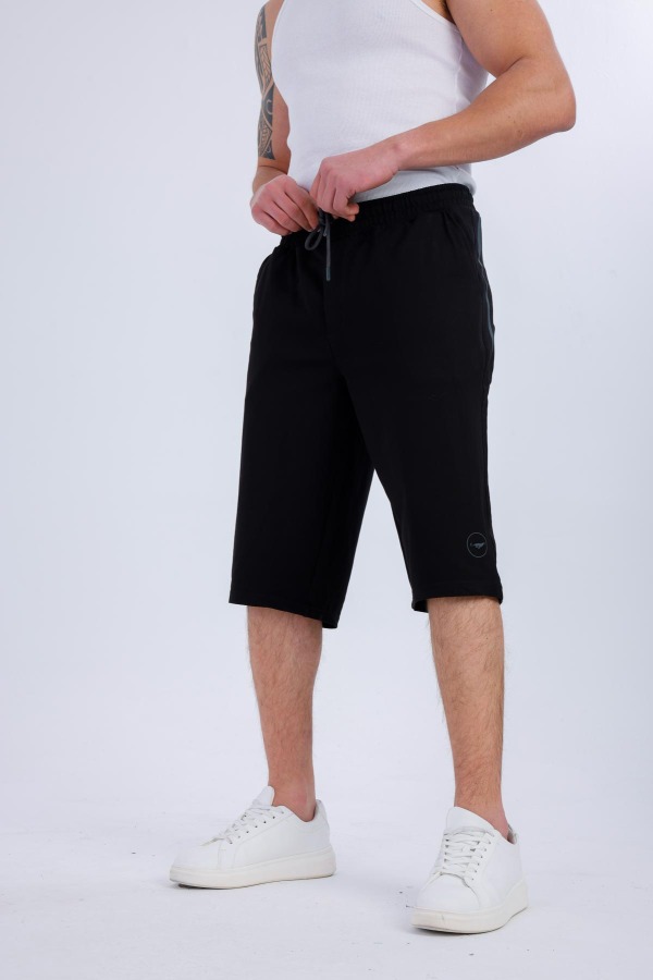 MOTIO Cepli Kapri Şort - Siyah - Decas (1)