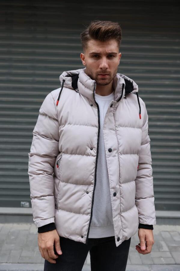 MUG İçi Astarlı Yağmur Ve Rüzgar Geçirmez Şişme Mont- Bej - Decas