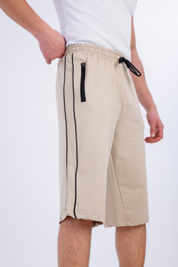 NATURA Cepli Kapri Şort - Krem - Decas (1)