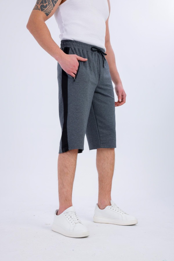 NATURALIS Cepli Kapri Şort - Antrasit - Decas (1)