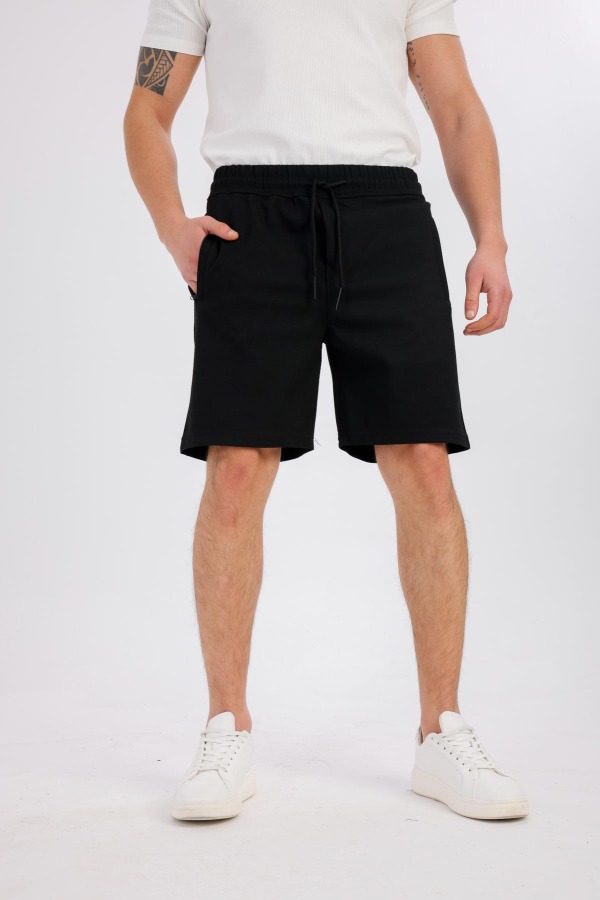 NAUTICUS Cepli Spor Şort - Siyah - Decas