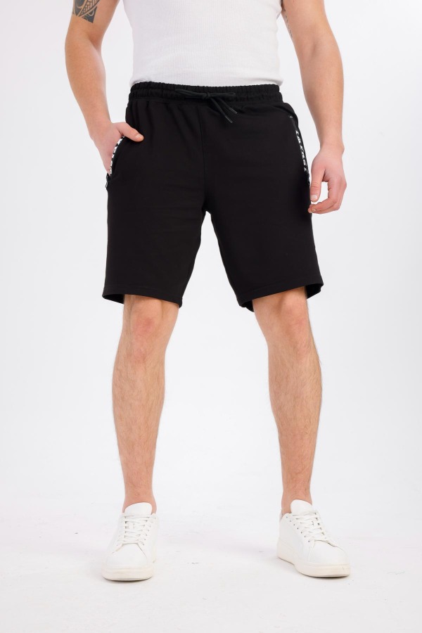 NEXIS Cepli Şort - Siyah - Decas