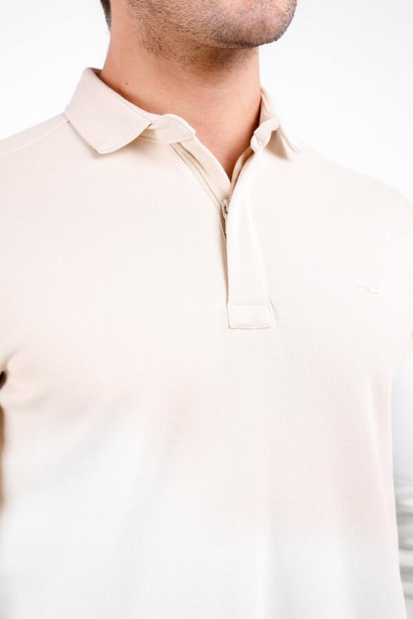 PALLİ Yaka Fermuarlı Uzun Kol Kazak - Bej - Decas (1)