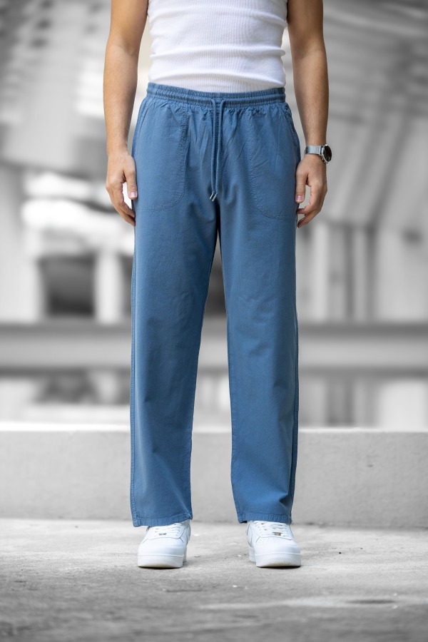 PAPER Cepli Bol Paça Eşofman Altı - Mavi - Decas (1)