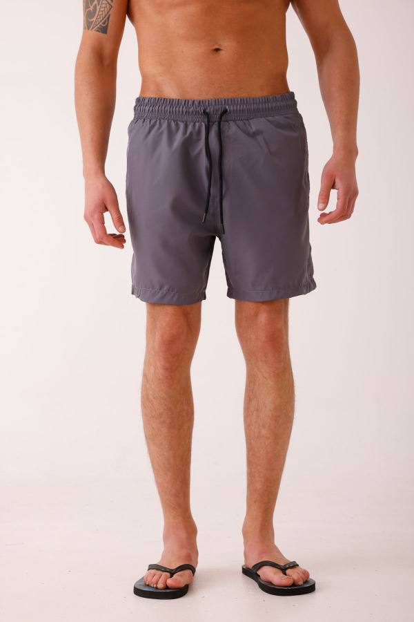 SALINUS Desenli Deniz Şortu - Antrasit - Decas