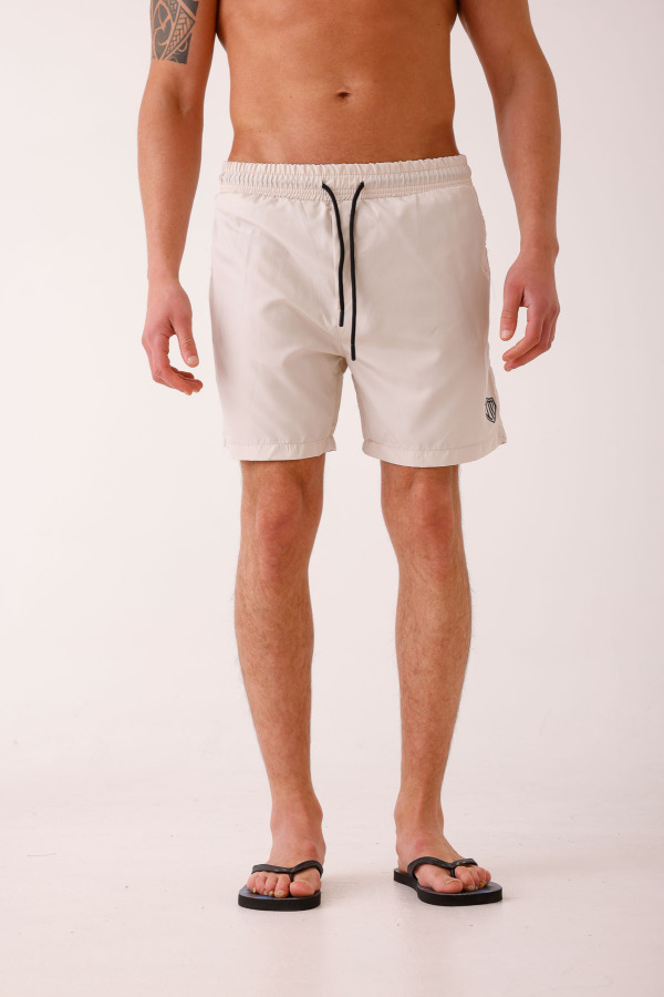 SALINUS Desenli Deniz Şortu - Bej - Decas