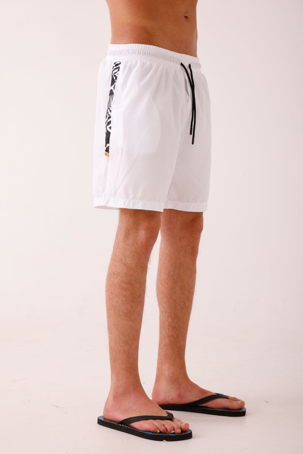 SALINUS Desenli Deniz Şortu - Beyaz - Decas (1)