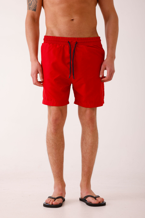 SALINUS Desenli Deniz Şortu - Kırmızı - Decas