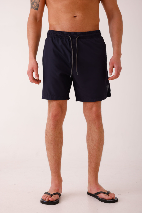 SALINUS Desenli Deniz Şortu - Lacivert - Decas