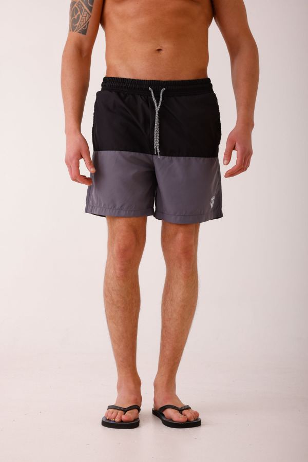SERENA İki Renkli Deniz Şortu - Antrasit - Decas