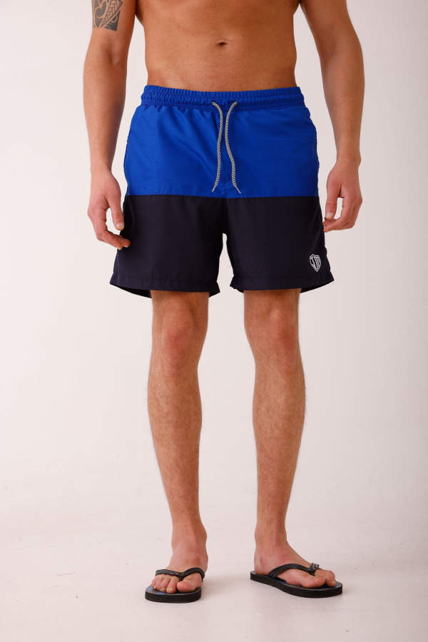 SERENA İki Renkli Deniz Şortu - Mavi - Decas