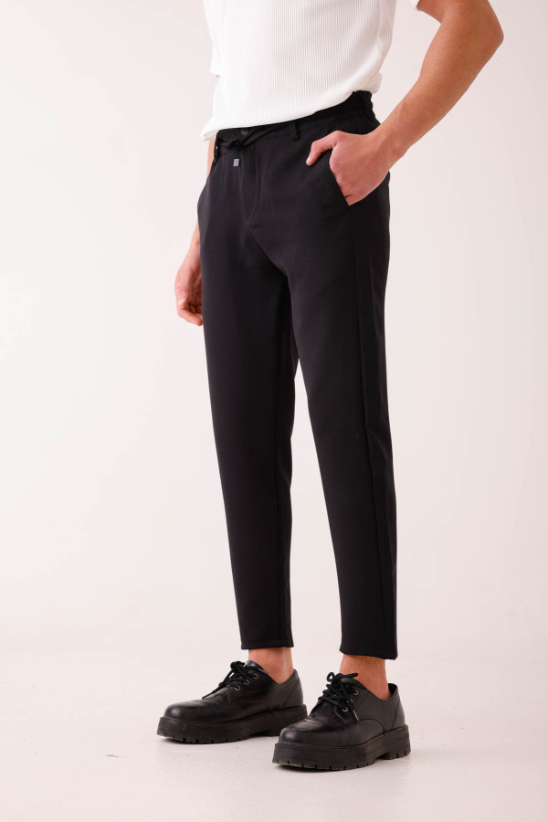 SPLENDOR Bağcıklı Pantolon - Siyah - Decas (1)