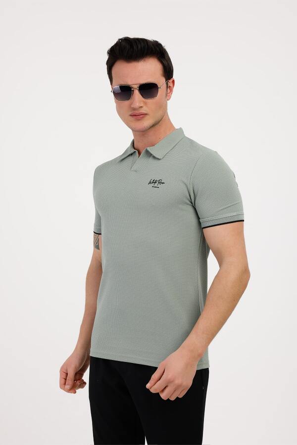 TARZ Polo Yaka Pamuklu Tişört - Yeşil - Decas