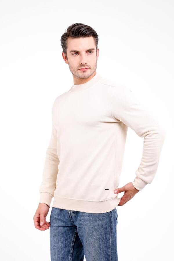 VELATUS Yarım Balıkçıl Kazak - Bej - Decas (1)