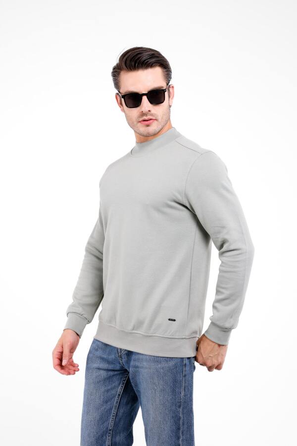 VELATUS Yarım Balıkçıl Kazak - Gri - Decas (1)