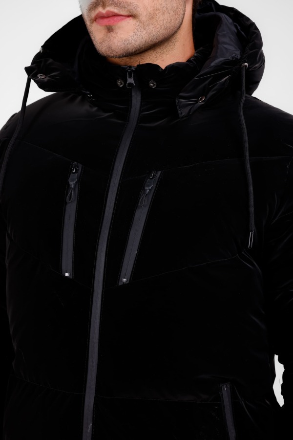 Via İçi Astarlı Su Ve Yağmur Geçirmez Mont - Siyah - Decas (1)